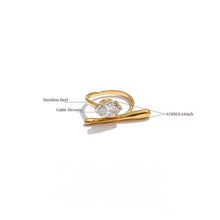 Cargar imagen en el visor de la galería, ANILLO BASTÓN ZIRCONIA