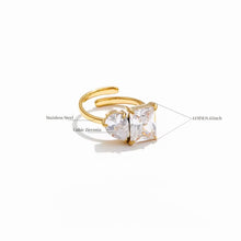 Cargar imagen en el visor de la galería, ANILLO DÚO ZIRCONIA