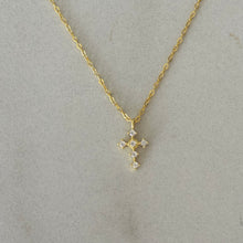 Cargar imagen en el visor de la galería, CADENA CRUZ 6 ZIRCONIAS