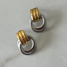 Cargar imagen en el visor de la galería, ARETES SICILIA DOBLE TONO
