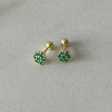 Cargar imagen en el visor de la galería, PIERCING MINI FLOR VERDE