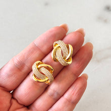 Cargar imagen en el visor de la galería, ARETES ÁTOMO DORADO