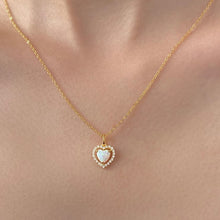 Cargar imagen en el visor de la galería, CADENA CORAZÓN ÓPALO