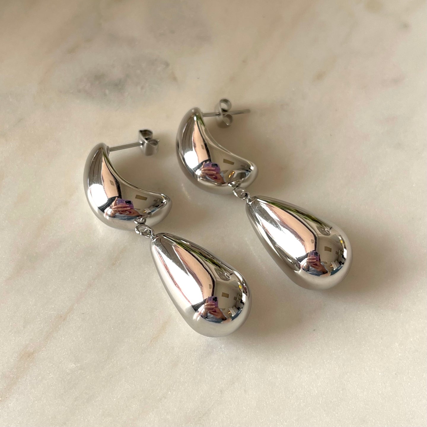 ARETES MELIDA PLATEADO