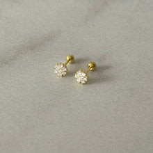 Cargar imagen en el visor de la galería, PIERCING MINI FLOR BLANCO
