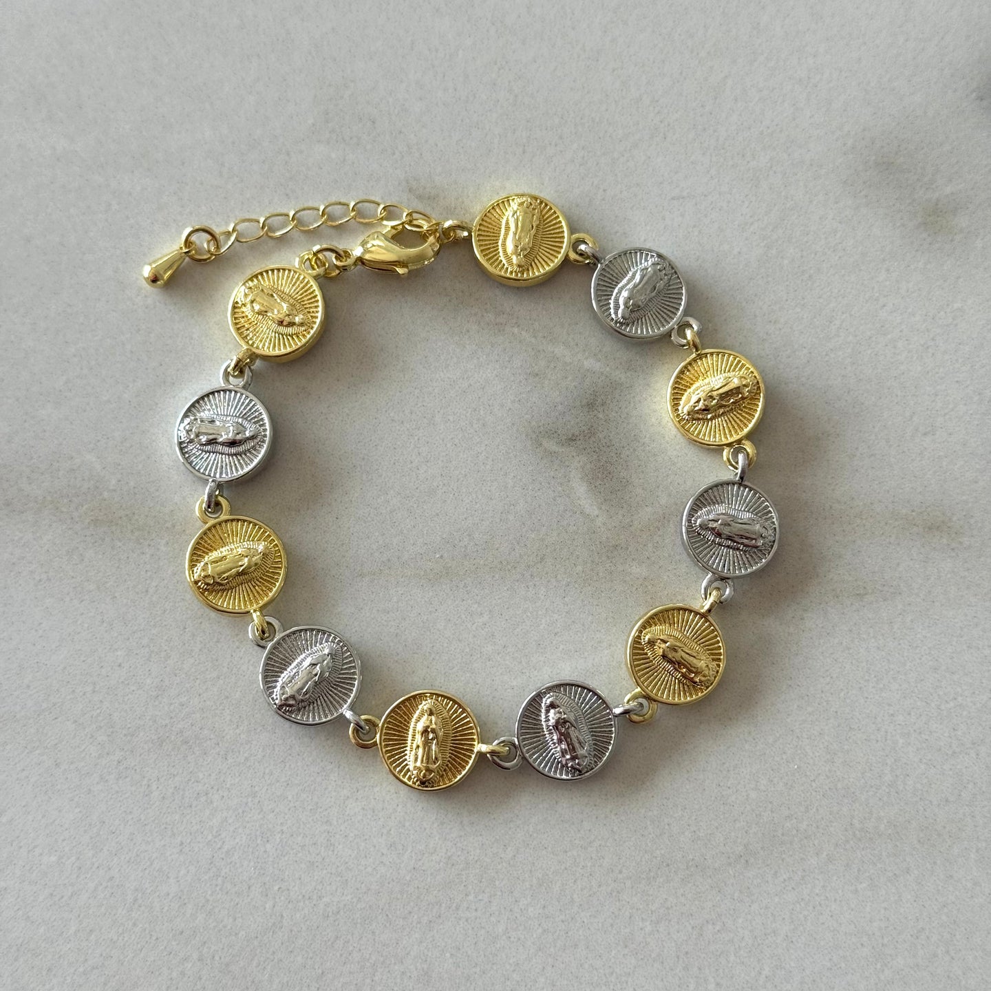 PULSERA MEDALLAS VIRGEN