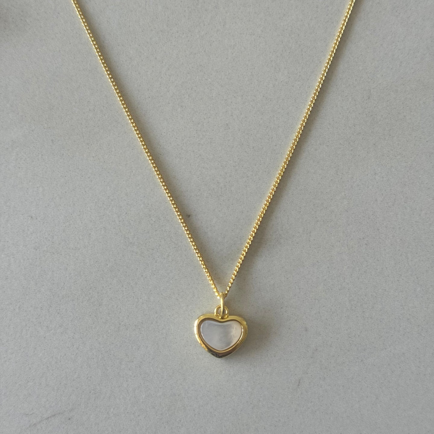 CADENA CORAZÓN BLANCO