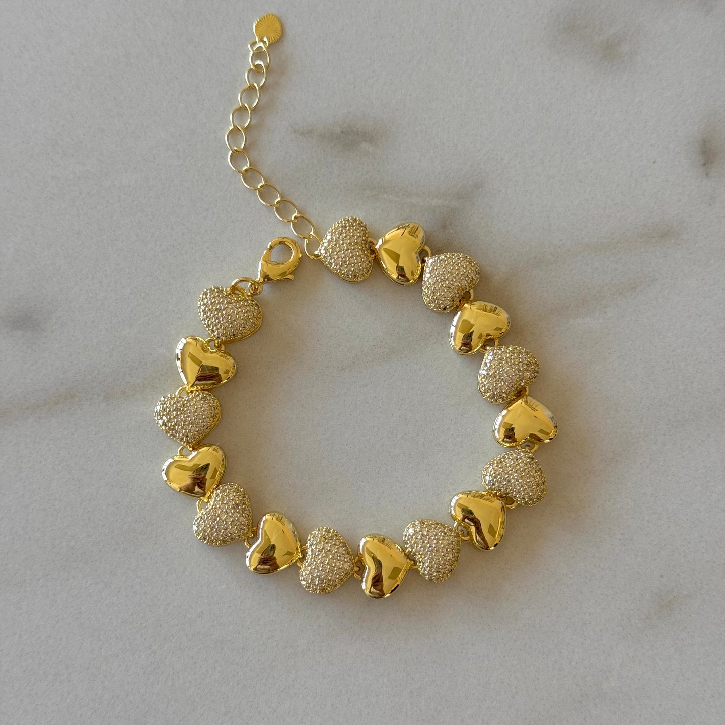 PULSERA MULTICORAZONES