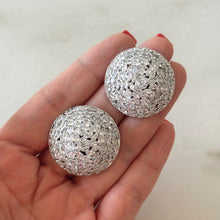 Cargar imagen en el visor de la galería, ARETES DISCO PLATEADO
