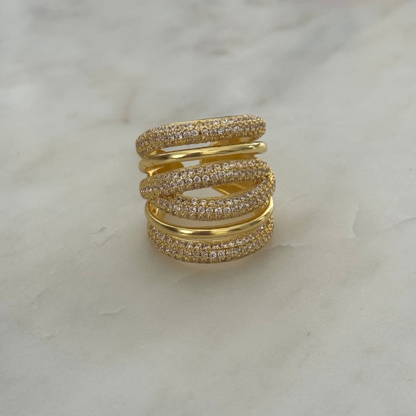 ANILLO MIAMI DORADO