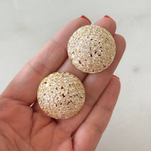 Cargar imagen en el visor de la galería, ARETES DISCO DORADO
