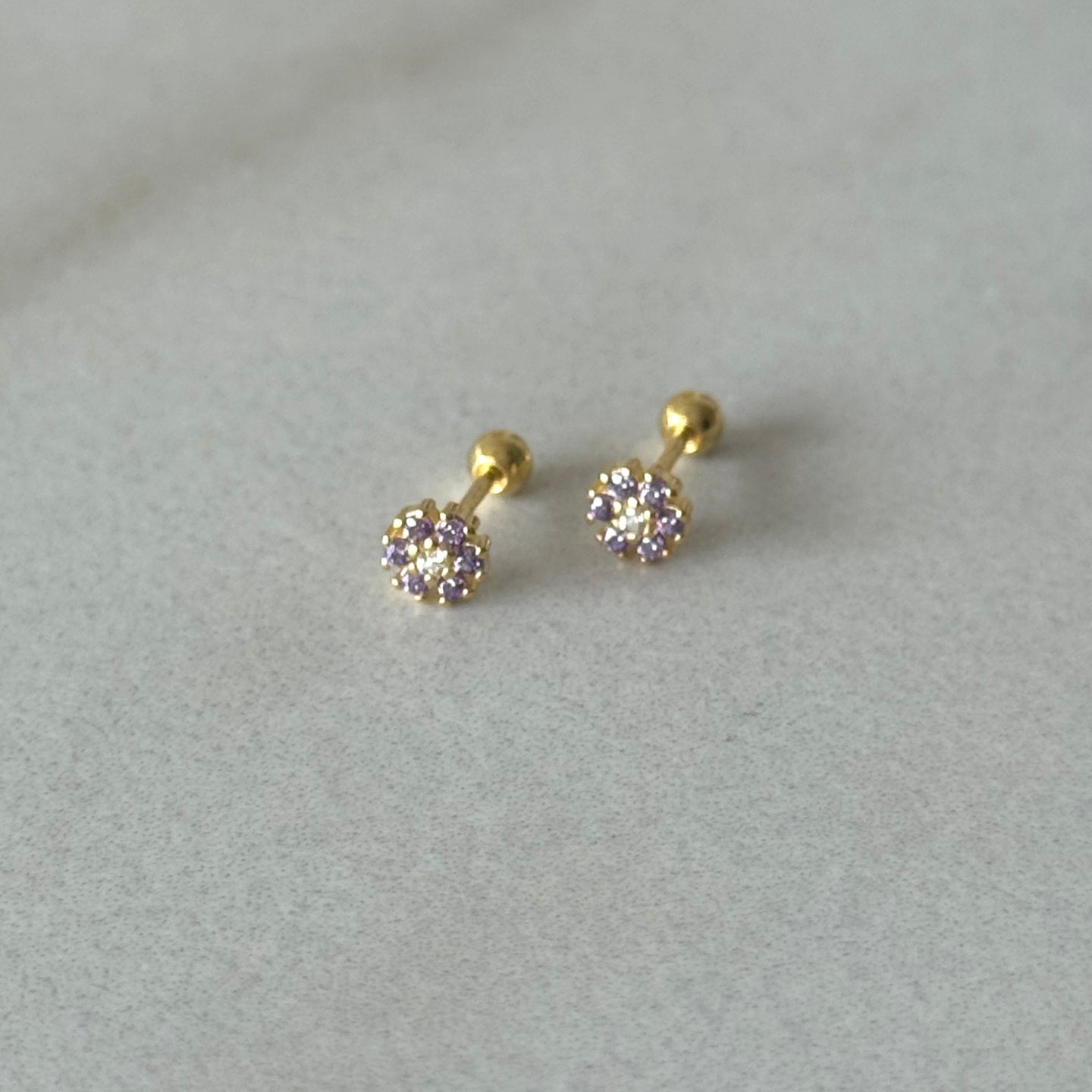 PIERCING MINI FLOR LILA