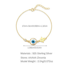 Cargar imagen en el visor de la galería, PULSERA OJO HAMSA
