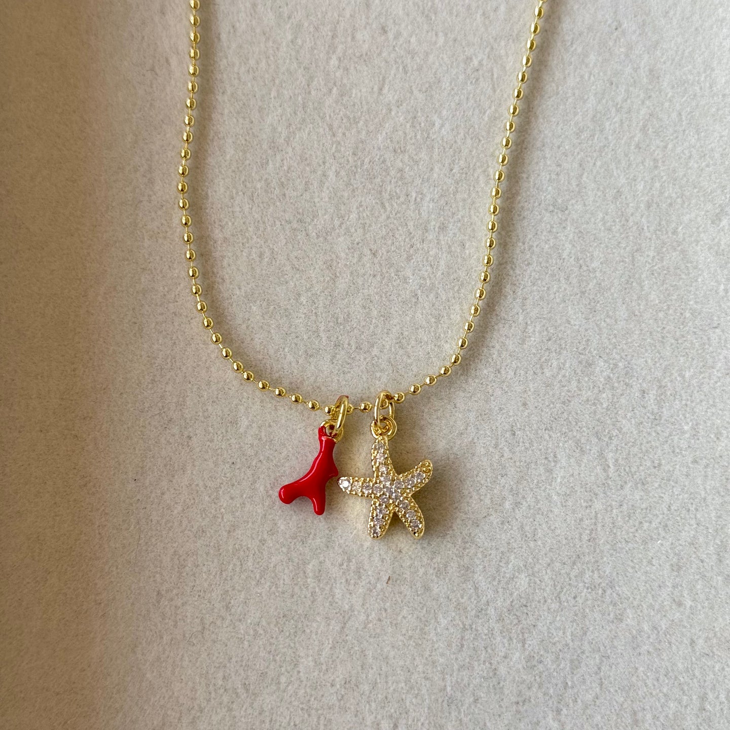 CADENA ESTRELLA Y CORAL