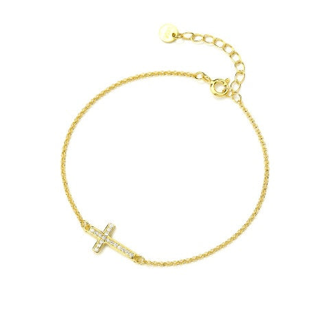 PULSERA CRUZ ZIRCONIAS