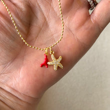 Cargar imagen en el visor de la galería, CADENA ESTRELLA Y CORAL

