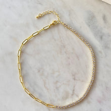 Cargar imagen en el visor de la galería, CHOKER TENNIS PAPER CLIP
