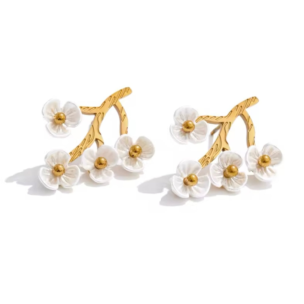 ARETES CORAL FLORES