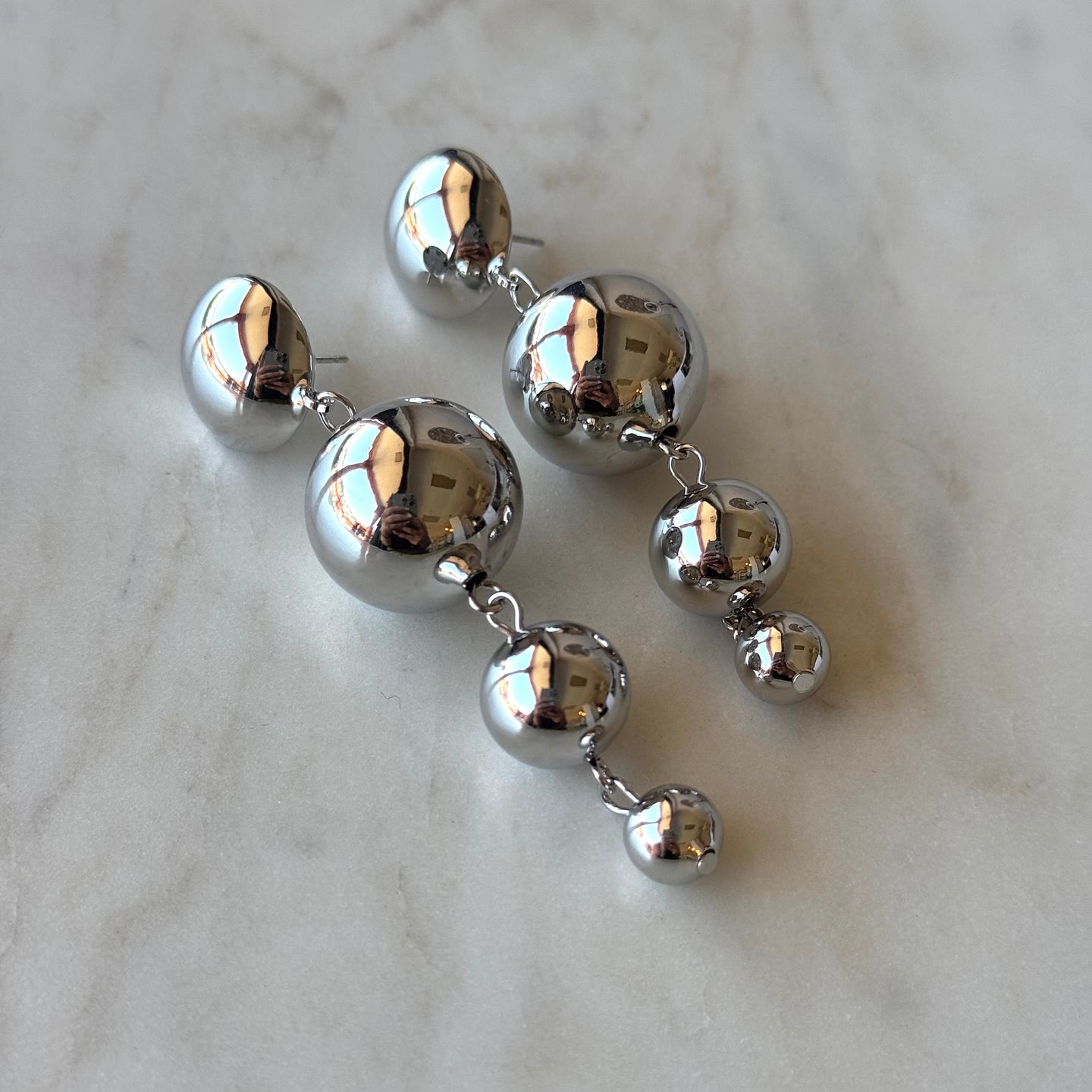ARETES MENDOZA PLATEADO