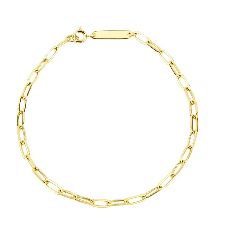 PULSERA BÁSICA PAPER CLIP