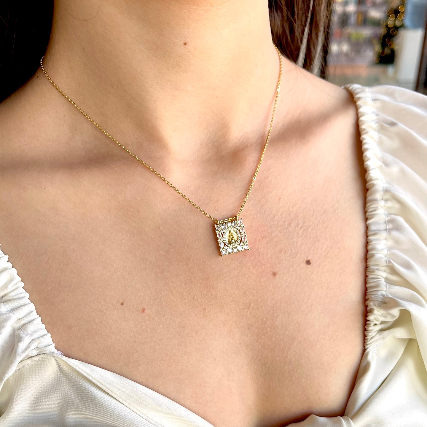 CADENA RELICARIO VIRGEN