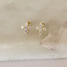Cargar imagen en el visor de la galería, PIERCING CRUZ ZIRCONIAS
